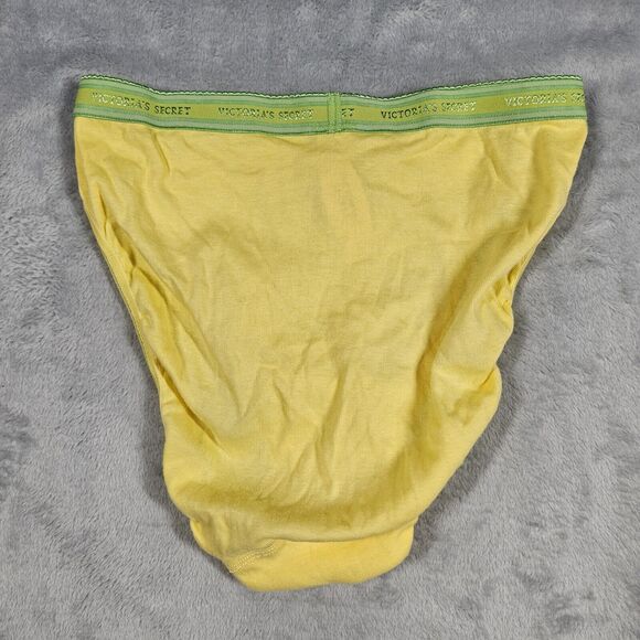 Vintage Victoria's Secret Cotton Signature Band Hi-Leg Brief Panties S Pucker Up - Picture 6 of 7